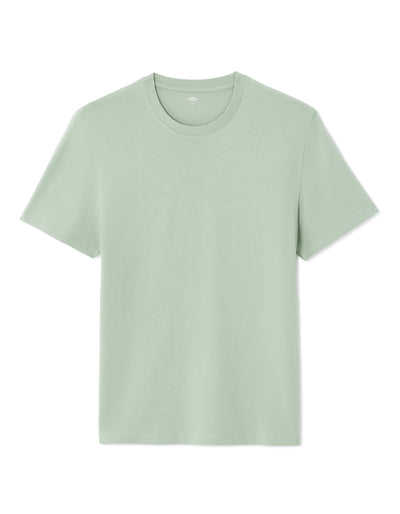 Celio Solid Straight Fit Cotton Green Tshirts