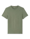 Celio* Men Solid Regular Fit Cotton-100% Cotton Round neck T-Shirt-Green