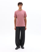 Celio Solid Straight Fit Cotton Pink Tshirts