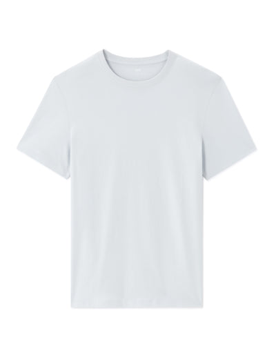 Straight Fit 100% Cotton Solid Crew Neck T-Shirts