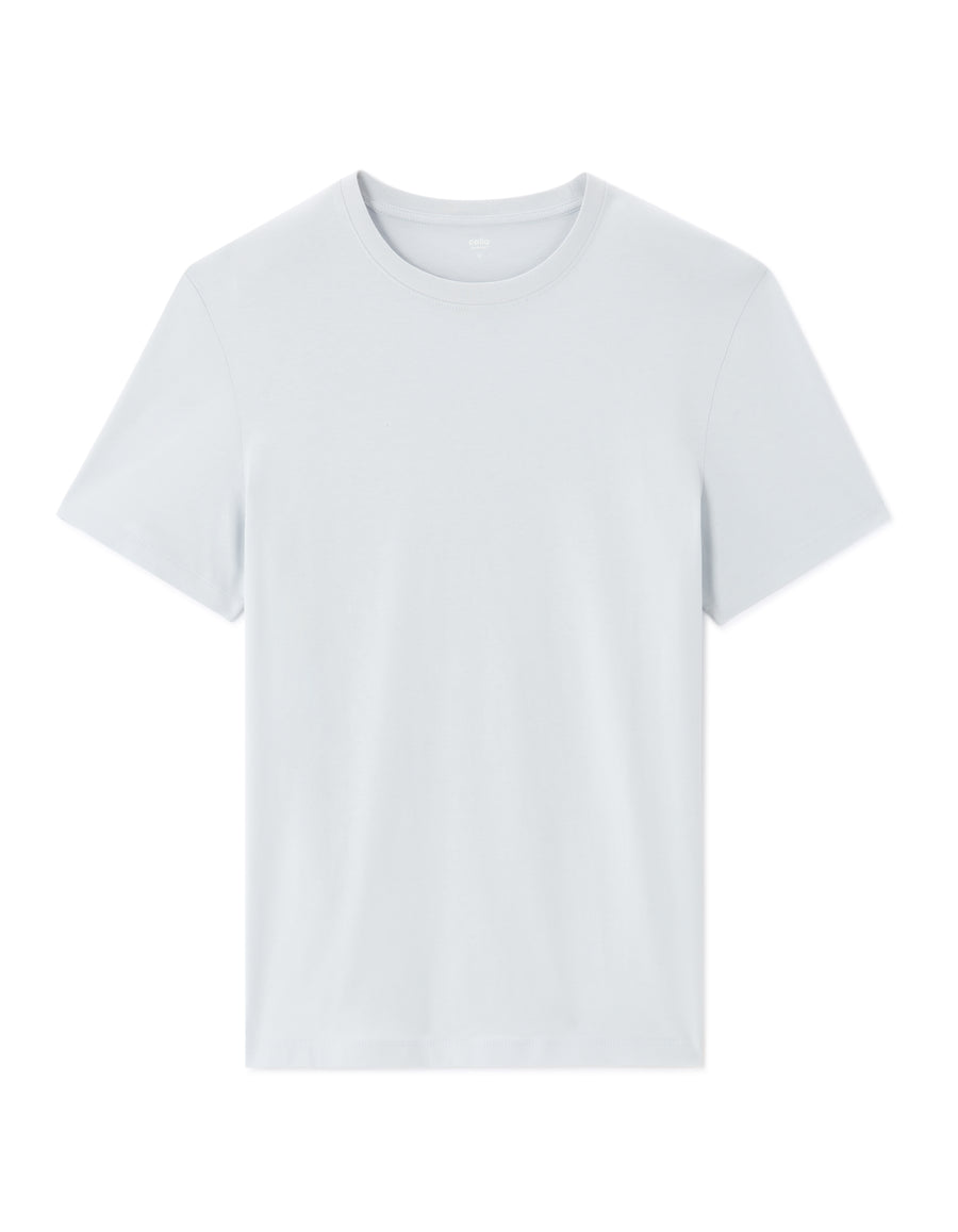 Straight Fit 100% Cotton Solid Crew Neck T-Shirts