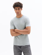 Straight Fit 100% Cotton Solid Crew Neck T-Shirts