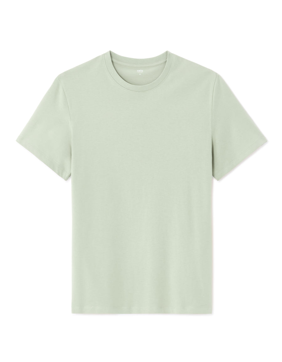 Straight Fit 100% Cotton Solid Crew Neck T-Shirts