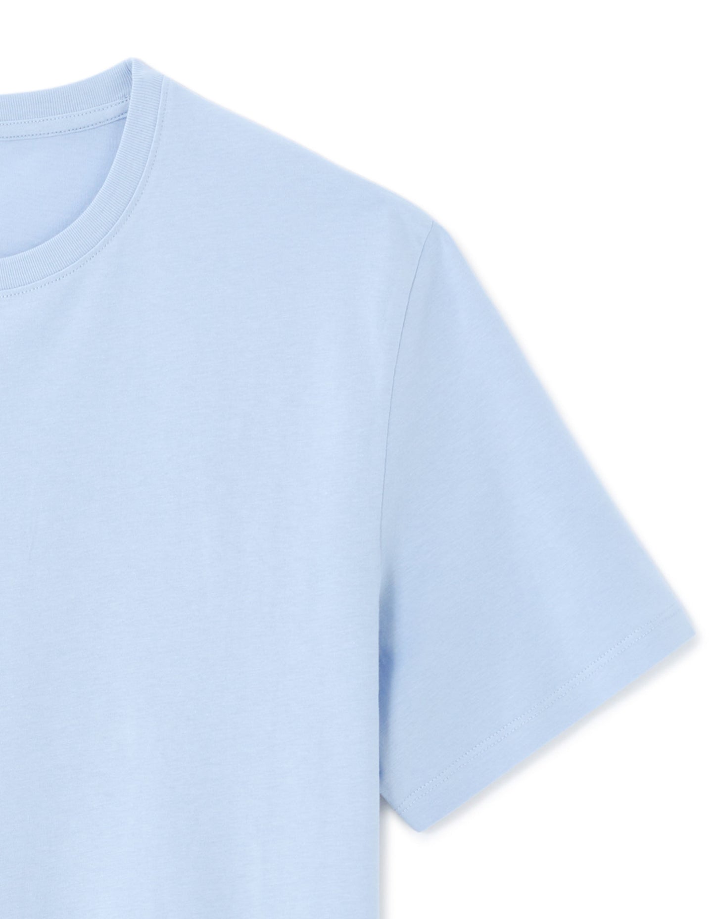 Straight Fit 100% Cotton Solid Crew Neck T-Shirts