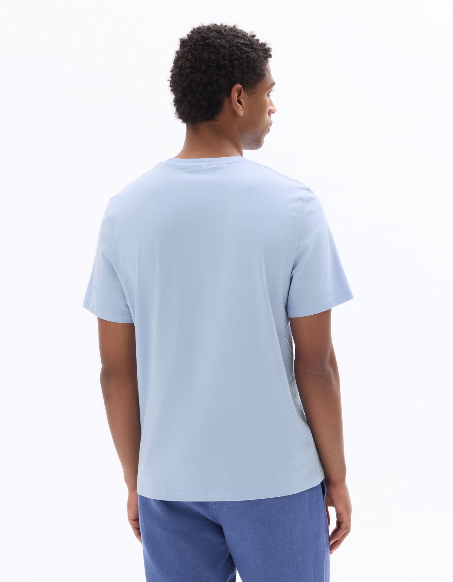 Straight Fit 100% Cotton Solid Crew Neck T-Shirts