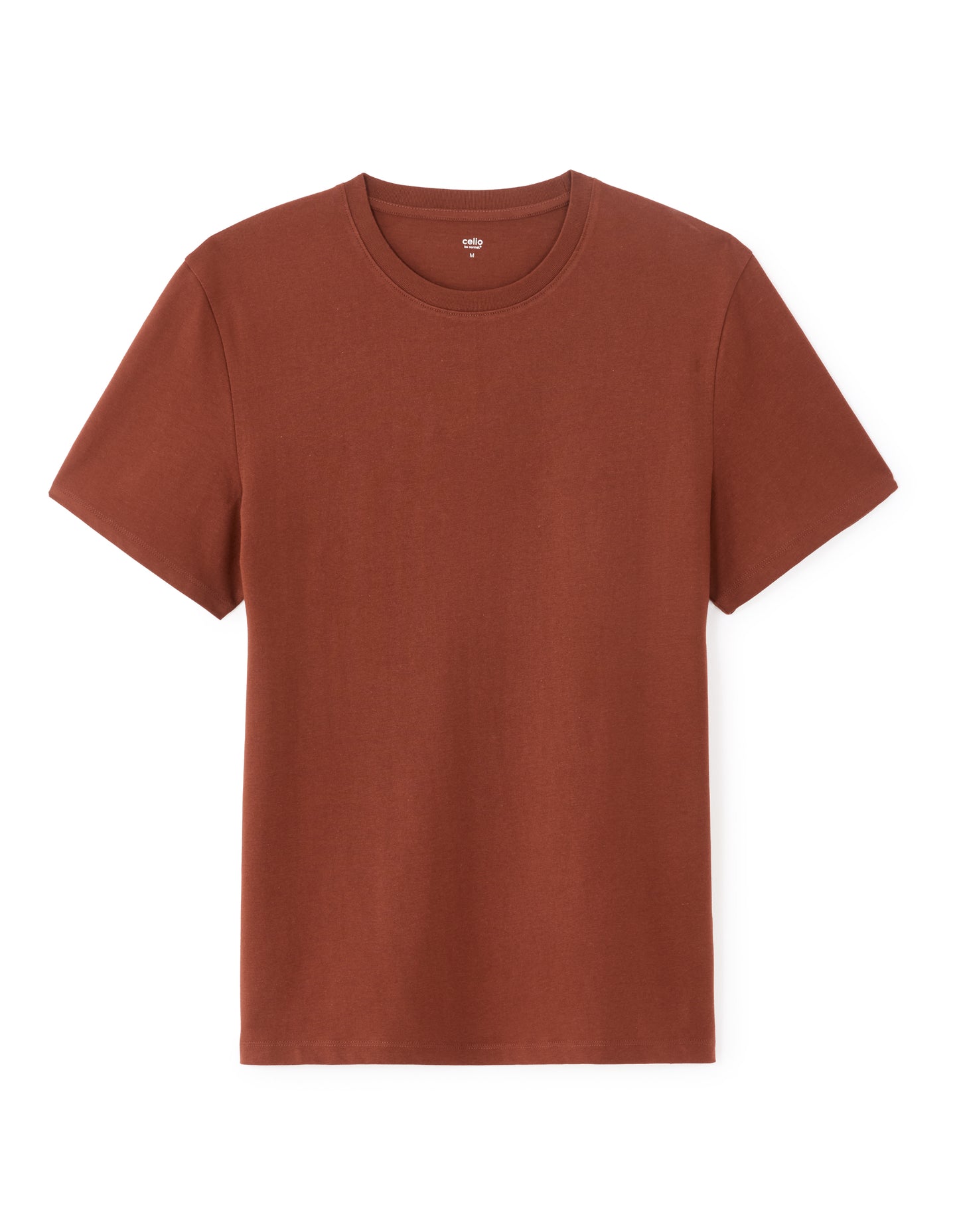 Straight Fit 100% Cotton Crew Neck T-Shirt - Red