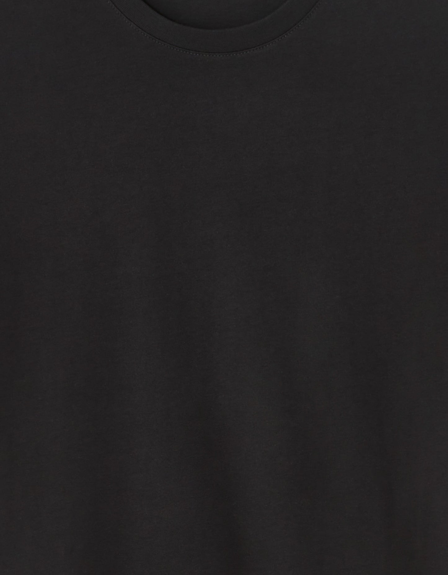 Celio* Solid Regular Fit -100% Cotton T-Shirt-Black