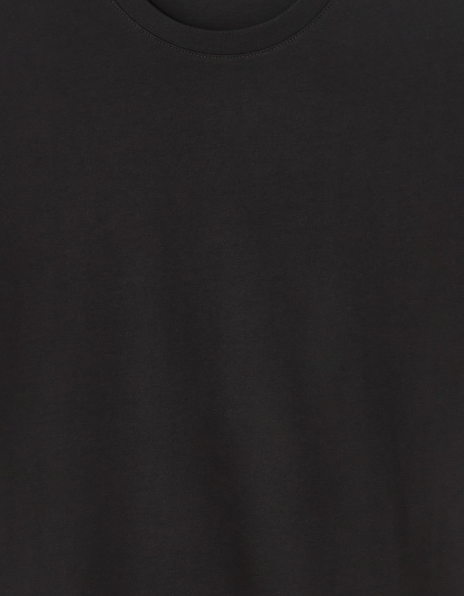 Celio* Solid Regular Fit -100% Cotton T-Shirt-Black