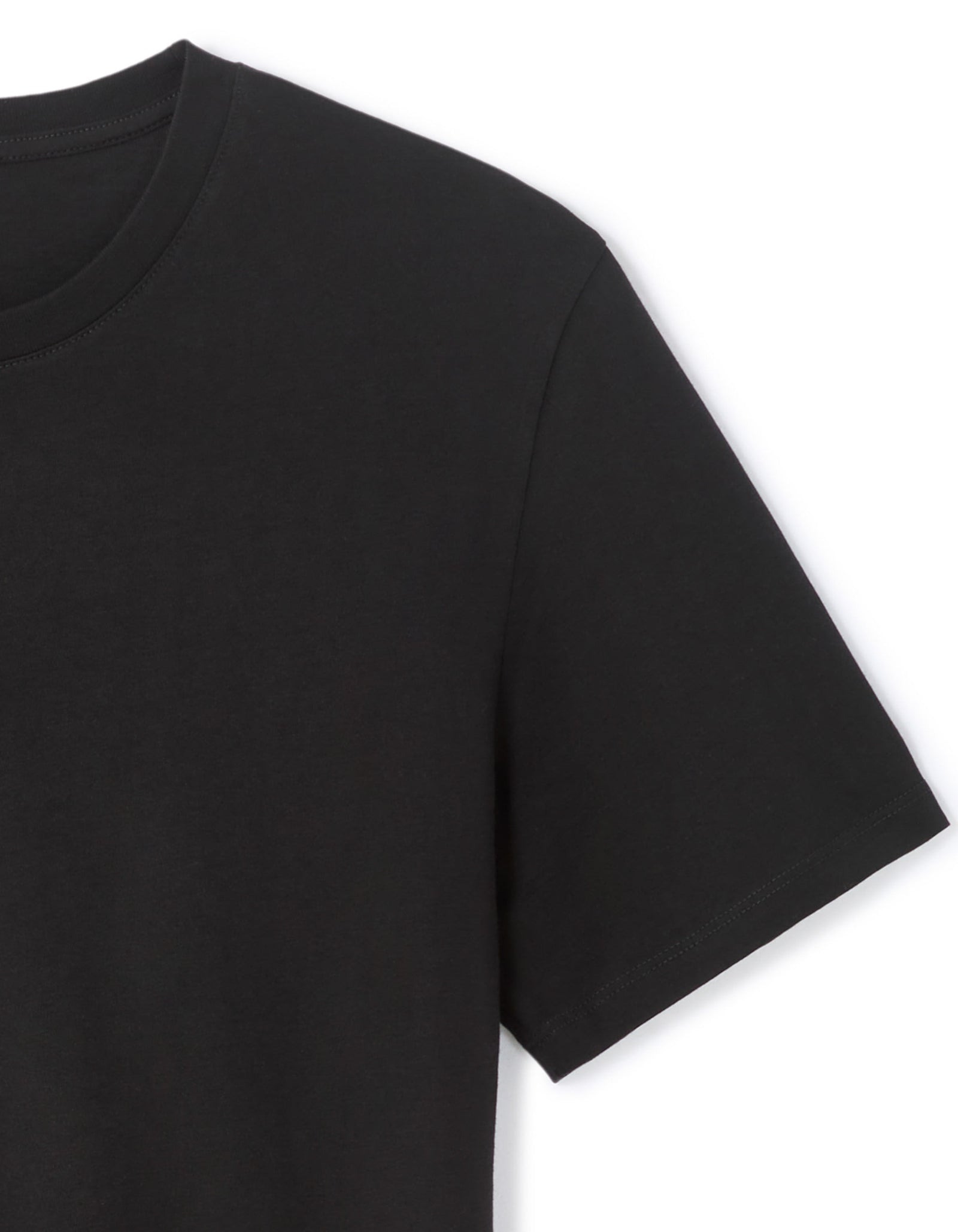 Celio* Solid Regular Fit -100% Cotton T-Shirt-Black
