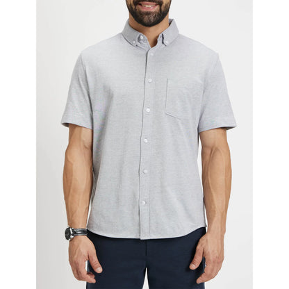 Grey Solid Cotton Shirt