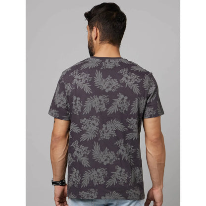 Multi Tropical Printed Cotton T-shirt