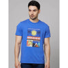 Celio* Graphics Regular Fit Cotton Blue T-Shirt