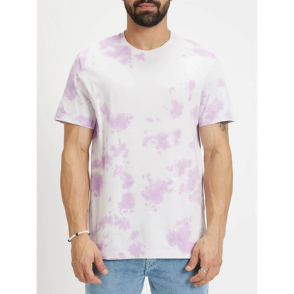 White Abstract Cotton T-Shirt