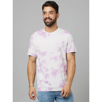 White Abstract Cotton T-shirt