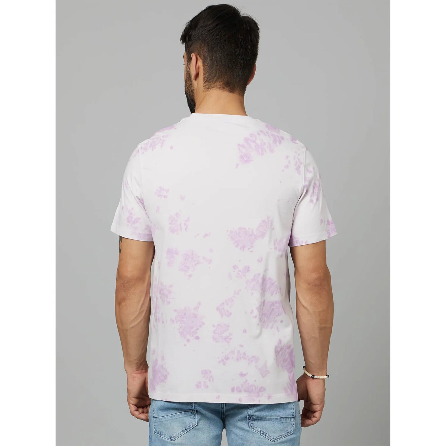 White Abstract Cotton T-shirt