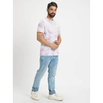 White Abstract Cotton T-shirt