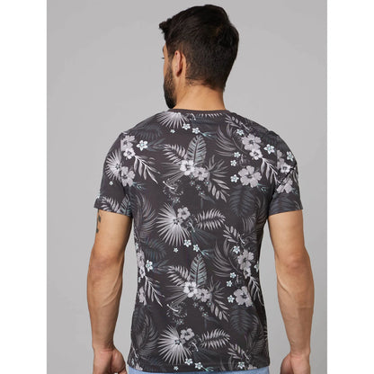 Multi Tropical Printed Cotton T-shirt