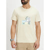 Celio* Graphics Regular Fit Cotton Beige T-Shirt