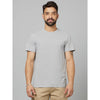 Celio* Solid Regular Fit Cotton Grey T-Shirt