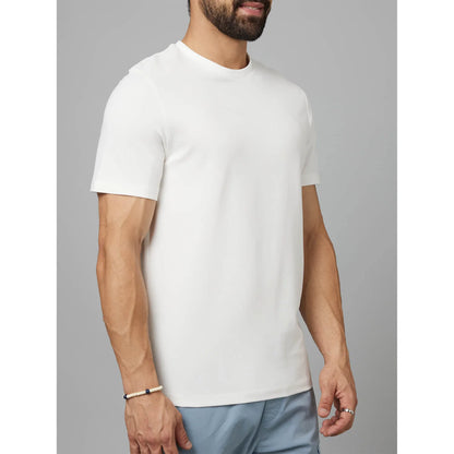 White Solid Cotton T-shirt