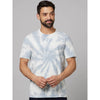 Celio* Tie Dye Regular Fit Cotton Light Blue T-Shirt
