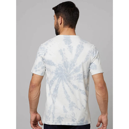 Off White Tie Dye Cotton T-shirt