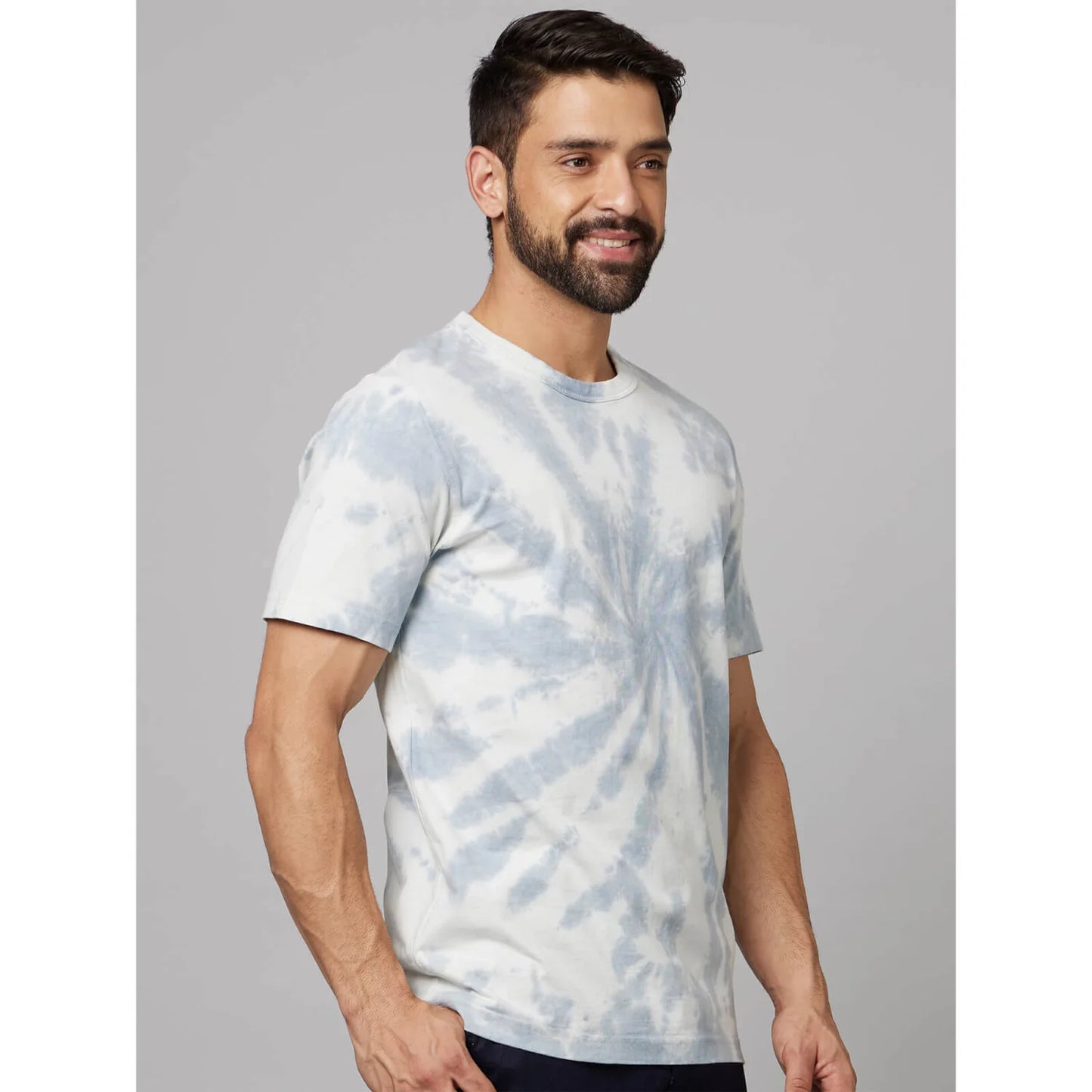 Off White Tie Dye Cotton T-shirt