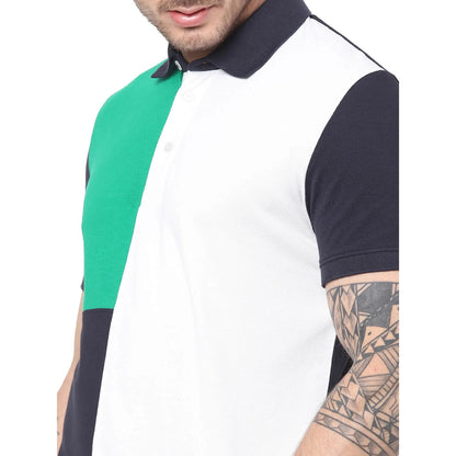 Celio* Colourblock Regular Fit Cotton Multi T-Shirt