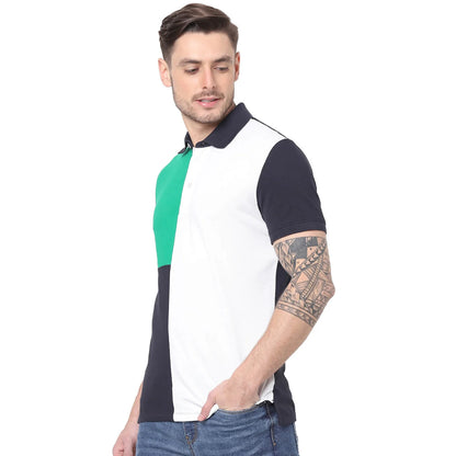 Celio* Colourblock Regular Fit Cotton Multi T-Shirt