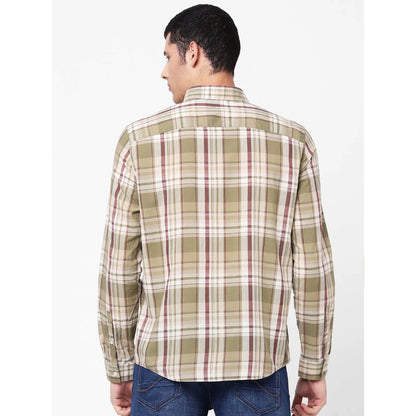 Green Checks Cotton Shirt