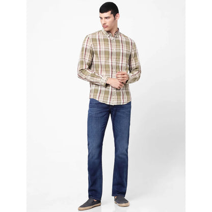 Green Checks Cotton Shirt