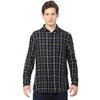 Celio* Checked Regular Fit Viscose Black Shirt