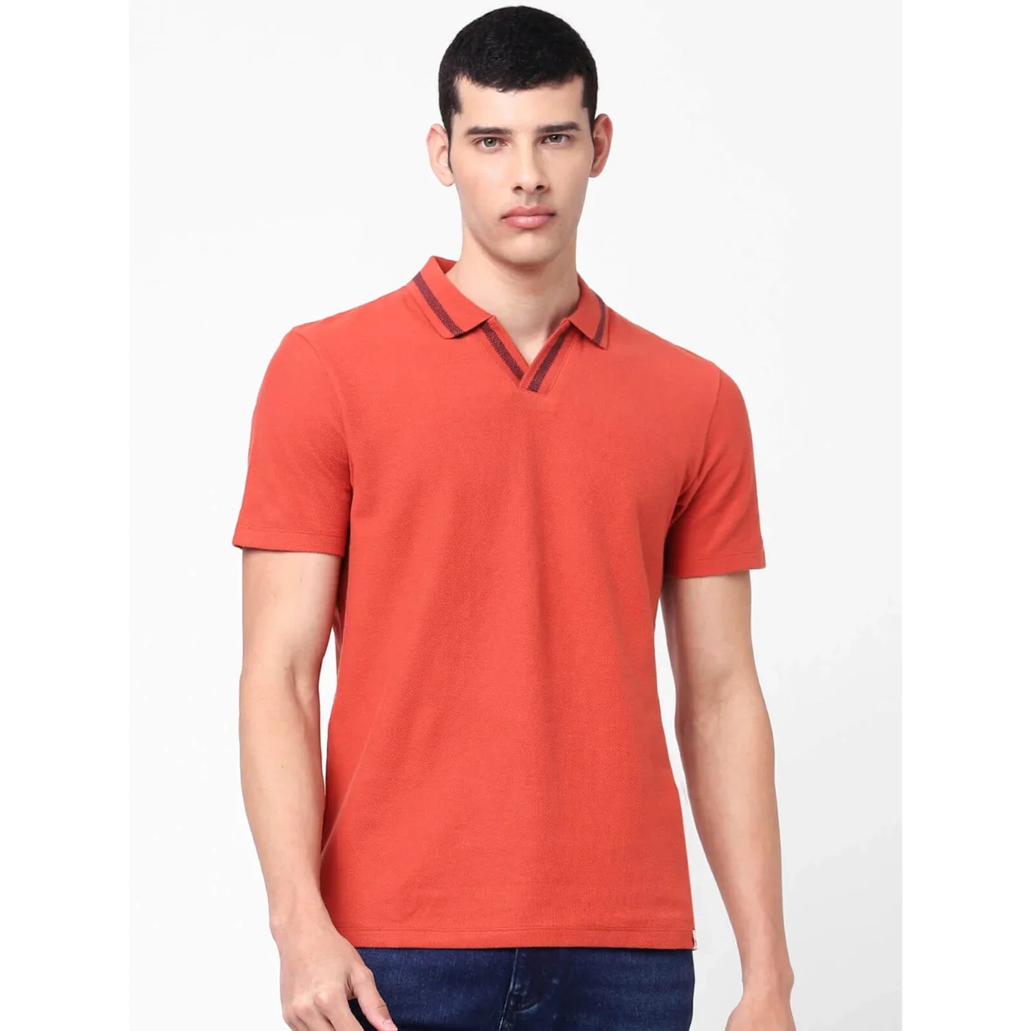 Red Solid Cotton T-Shirt