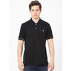 Celio* Solid Regular Fit Cotton Black T-Shirt