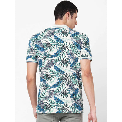 Celio* Printed Regular Fit Cotton-Blend Multi T-Shirt