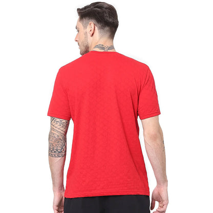 Red Solid Cotton T-shirt