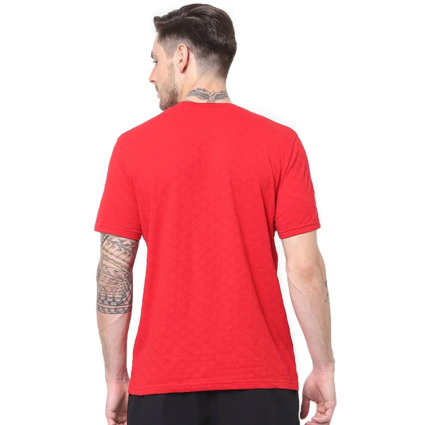 Red Solid Cotton T-Shirt