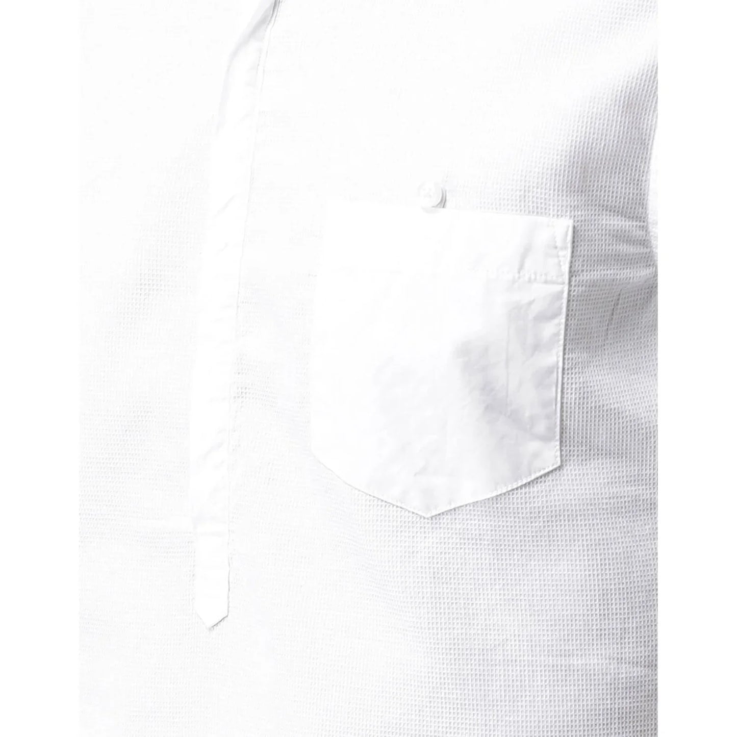 White Solid Cotton Shirt