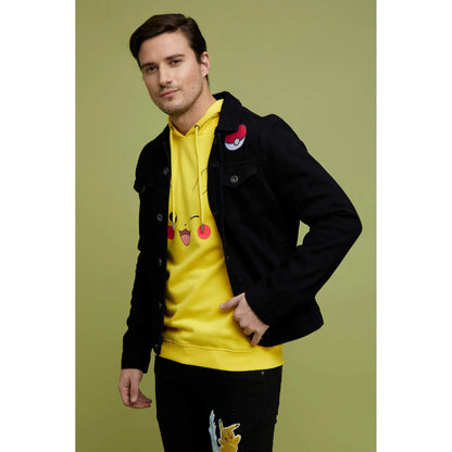 Pokemon - Black Printed Cotton Jacket