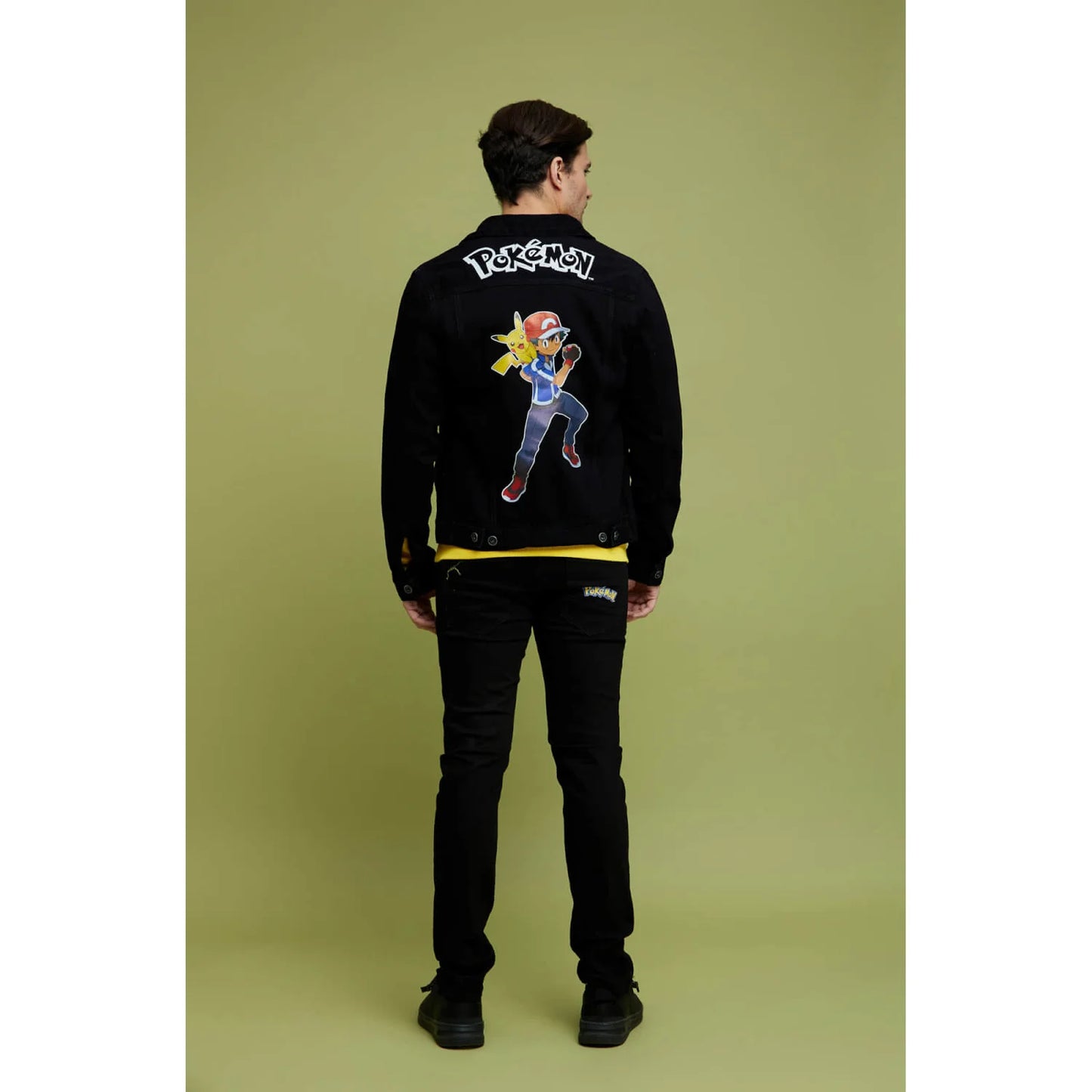 Pokemon - Black Printed Cotton Jacket