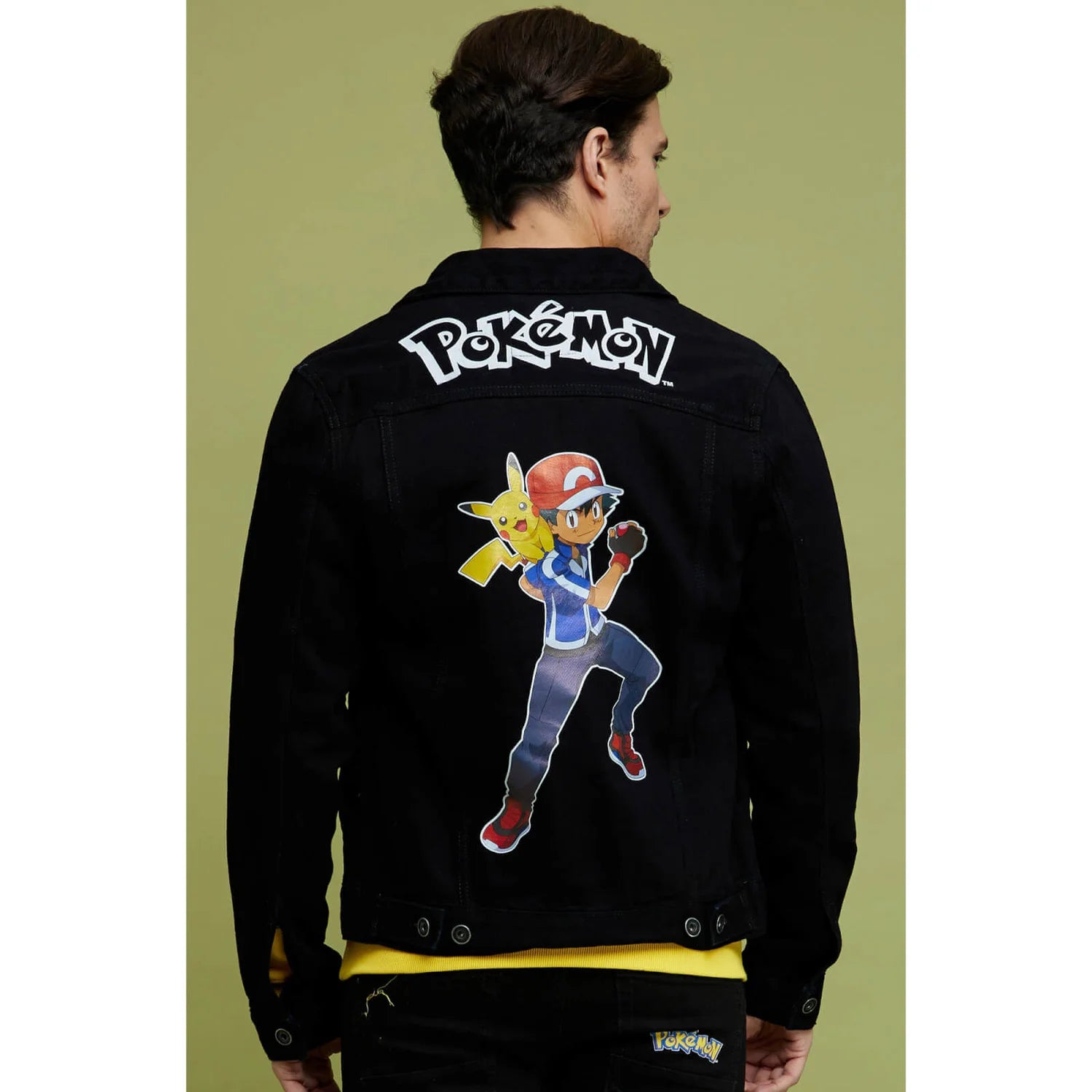 Pokemon - Black Printed Cotton Jacket