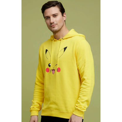 Pokemon - Yellow Printed Cotton Sweatshirt