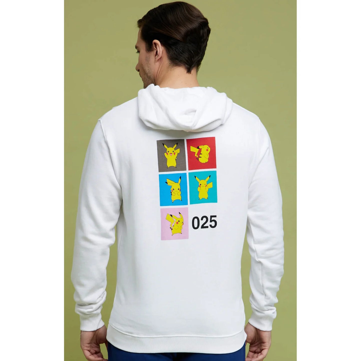 Pokemon - White Printed Cotton Sweatshirt