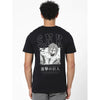 Celio* Printed Regular Fit Cotton Black T-Shirt