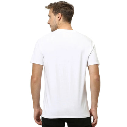 White Printed Cotton T-shirt