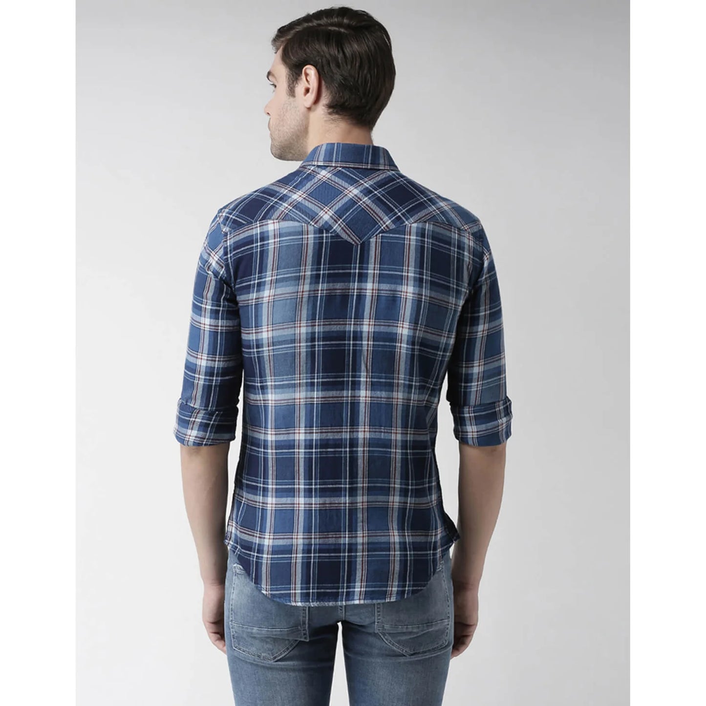 Blue Checks Cotton Shirt