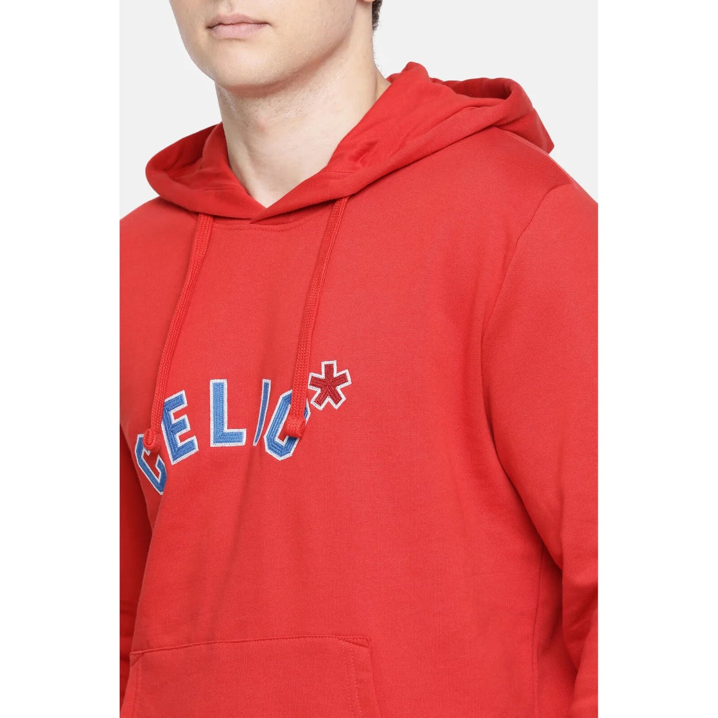 Red Solid Cotton Sweatshirt