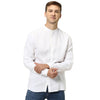 Celio* Solid Regular Fit Linen White Shirt