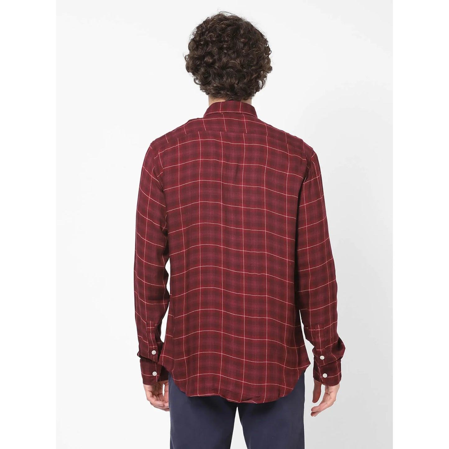 Red Checks Viscose Shirt