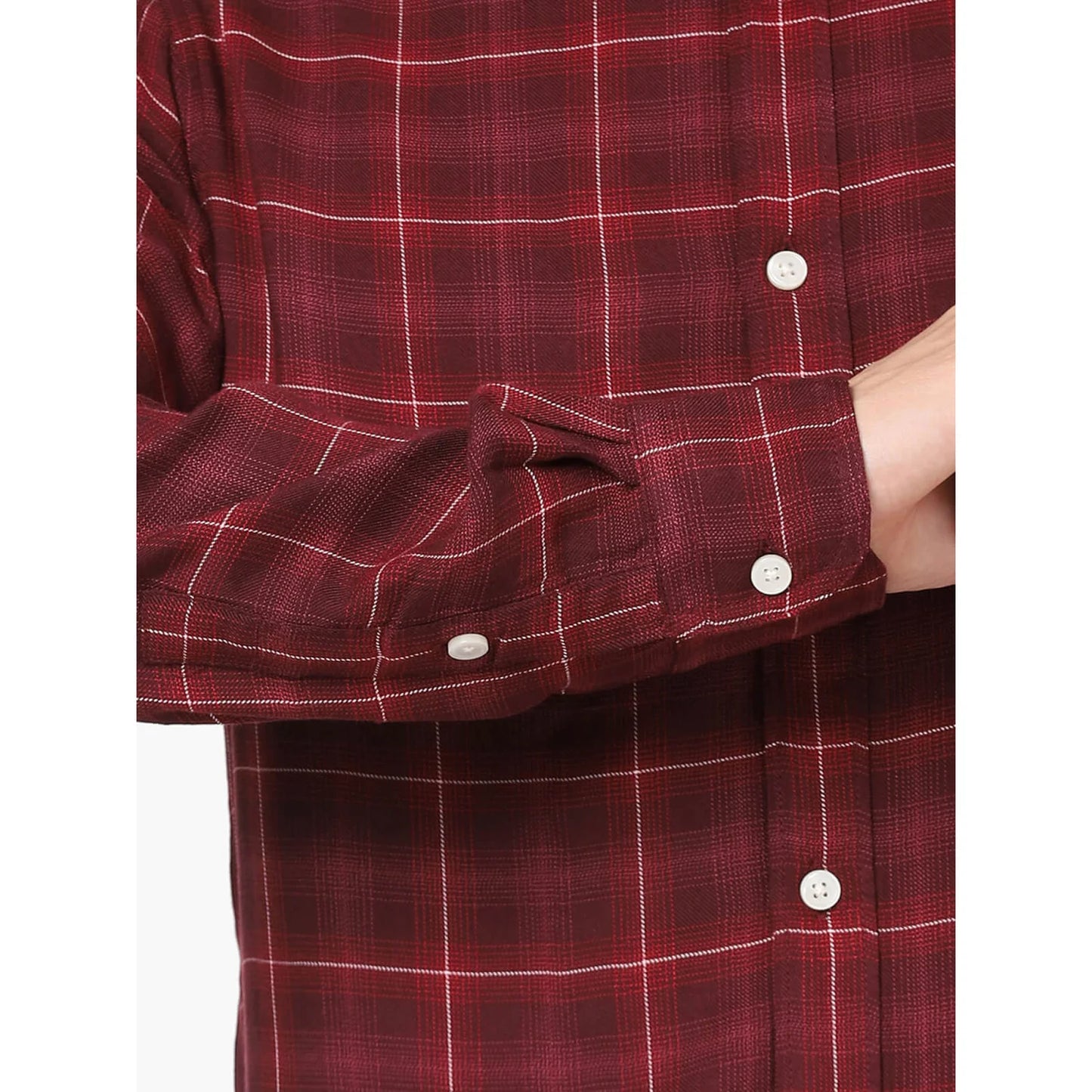 Red Checks Viscose Shirt